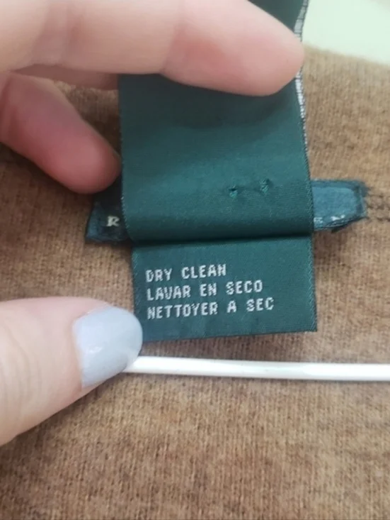 Lauren by Ralph Lauren Black Wool Jacket with Camel Interior & Hood XL - GUC - Picture 7 of 8